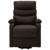 vidaXL Stand Up Chair Dark Brown 100% Polyester, Wood, Metal Standard - 3 of 4