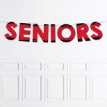 Big Dot of Happiness Red Senior Night - High School Sports and Graduation Party Decorations - Seniors - Outdoor Letter Banner