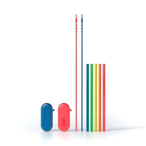 Ello Compact Fold and Store Silicone Straw Set - 4pk