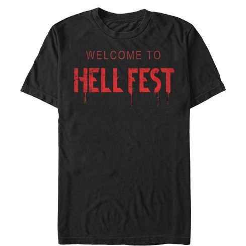 Men s Hell Fest Welcome Drip Logo T shirt Black 2x Large Target