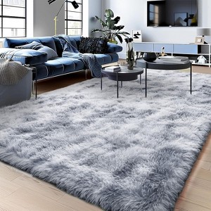 5x7 Area Rugs for Bedroom, Soft Fluffy Shaggy Rug for Living Room Kids Room Home Decor - 1 of 4