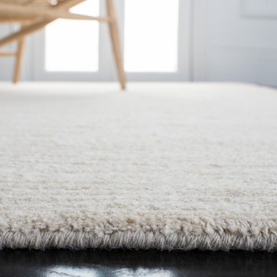 Beige Hand-Knotted Cotton Area Rug 4x6 Feet