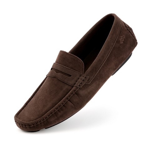 Suede Leather Men Casual Shoes Loafers Leather Driving Moccasins Slip on  Shoes