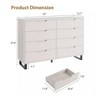 Nasitip 8 Drawer Dresser for Bedroom, 55"Freestanding Horizontal Drawer with Storage,for Home Office - 3 of 4