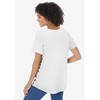 Woman Within Women's Plus Size Cuffed Americana Print Tee - 3 of 4