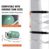 VEVOR Refrigerant Tank Rack, with 3 x 30-50lb Bottle Tanks, Cylinder Tank Rack 14.64x13.97x46.06 in, Refrigerant Cylinder Rack Gas Cylinder Racks - 3 of 4
