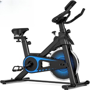 Naysaye Adjustable Resistance Exercise Bike, Stationary Bikes, Indoor Cycling Bike with Adjustable Cage Pedals for Home Gym, Blue, 42"*41.6"*21.6" - 1 of 4