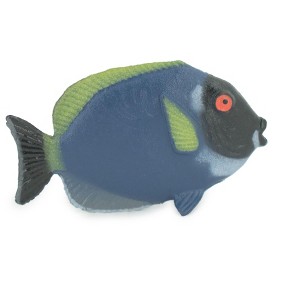 Collectible Wildlife Gifts | Surgeonfish, Tropical Powderblue Surgeonfish, Rubber Fish Design, Realistic Figure, Toy Model, Gift,   2 1/4"  F3451 B48 - 1 of 4