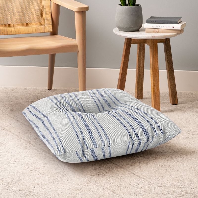 Holli Zollinger Agean Multi Stripe Square Floor Pillow - Deny Designs, 4 of 5