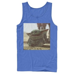 Men's Star Wars The Mandalorian The Child Square Frame Tank Top - 1 of 3