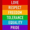Adult Design By Humans Pride Rights Motto By PINHEAD66 T-Shirt - 2 of 2
