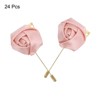 Unique Bargains Wedding Ceremony Anniversary Groom Silk Metal Rose Boutonnieres 24 Pcs - 3 of 3