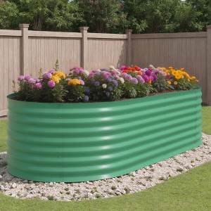 TROPOW Raised Garden Bed, Galvanized Planter Box Outdoor - 1 of 4