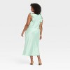 Women's Ruffle Sleeve Satin Maxi Dress - A New Day™ - 2 of 3