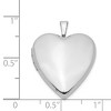 Black Bow Jewelry Sterling Silver 20mm Polished Heart Locket - 3 of 4