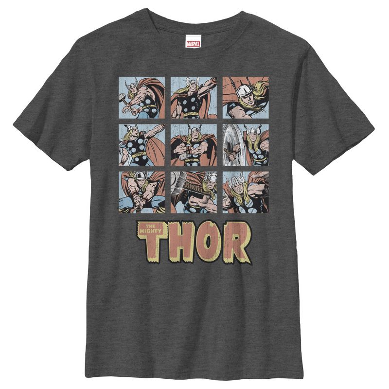 Boy's Marvel Classic Thor Battle Scenes T-Shirt, 1 of 5