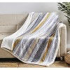 Plazatex Brea with Plush Decorative All Season Plum Throw Blanket 50" x 60" Grey - image 2 of 4