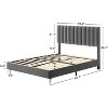 Full Size Bed Frame with 4 Storage Drawers and Headboard, Platform Bed Frame with Steel Slat Support, No Box Spring Needed, Noise-Free, Easy Assembly - 2 of 4