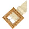 INSPIRE CHIC Women's Wide Stretch Wooden Buckle Elastic Waist Belts - 2 of 4