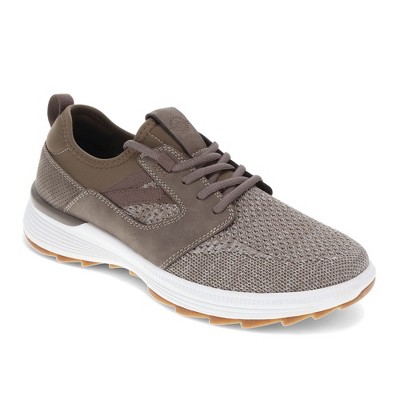 Dockers Mens Adan Knit and Synthetic Leather Casual Lace Up Sneaker Shoe