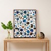 Ninola Design Watercolor Stains Blue Gold Art Canvas - Society6 - 3 of 4