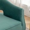 SEYNAR Modern Tufted Velvet Accent Chair with Wingback, Arms, and Metal Gold Legs for Living Room or Bedroom - 4 of 4
