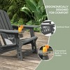 WestinTrends Azura No-Tools Outdoor HDPE Patio Adirondack Chair with Patio Ottoman - 3 of 4