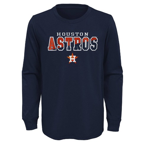 MLB Houston Astros Boys' Long Sleeve T-Shirt - XS