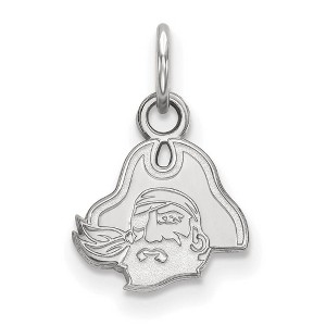 Black Bow Jewelry Sterling Silver East Carolina Pirates NCAA Extra Small Pendant - 1 of 3