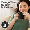 Omniware Teaz Cafe 11 oz Classic Mug, Set of 4 - Vintage Stoneware Coffee Cups, Nostalgic 50s-Inspired Drinkware, Rustic Farmhouse Aesthetic - 2 of 4