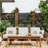 MAYEERTY Star Shape Black Galvanized Steel Screen Outdoor and Indoor Freestanding Decorative Privacy for DeckBalcony Patio - 3 of 4