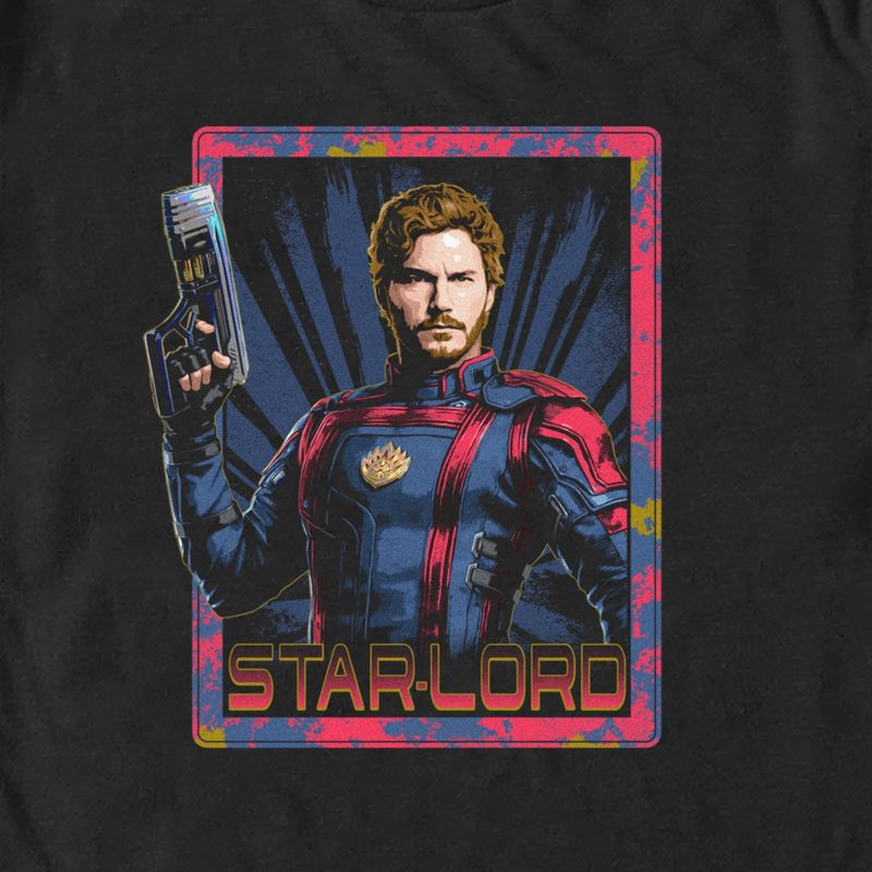 Men's Guardians of the Galaxy Vol. 3 Star-Lord Square T-Shirt, 2 of 6