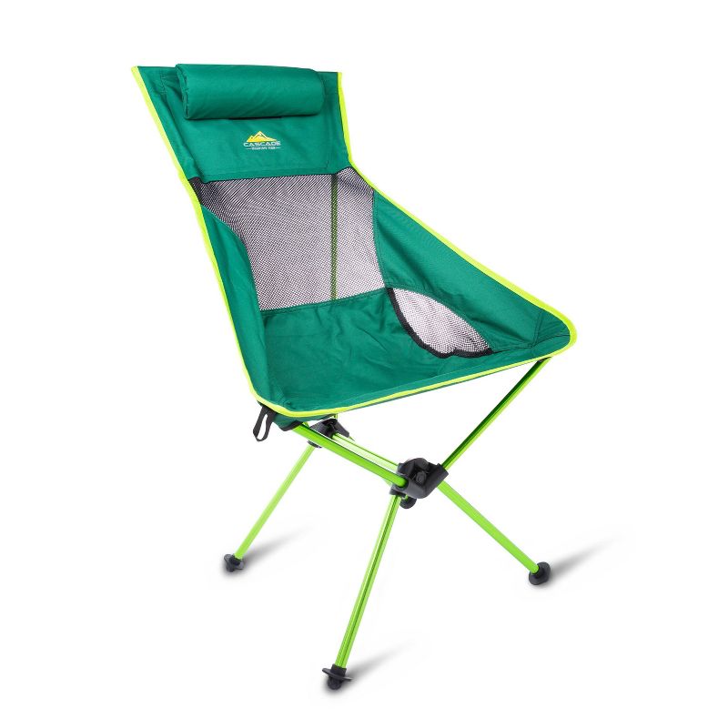 Cascade Mountain Tech High Back Camp Chair - Green, 1 of 11