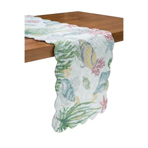 C&F Home 13"x51" Shellwood Sound Table Runner - 1 of 4