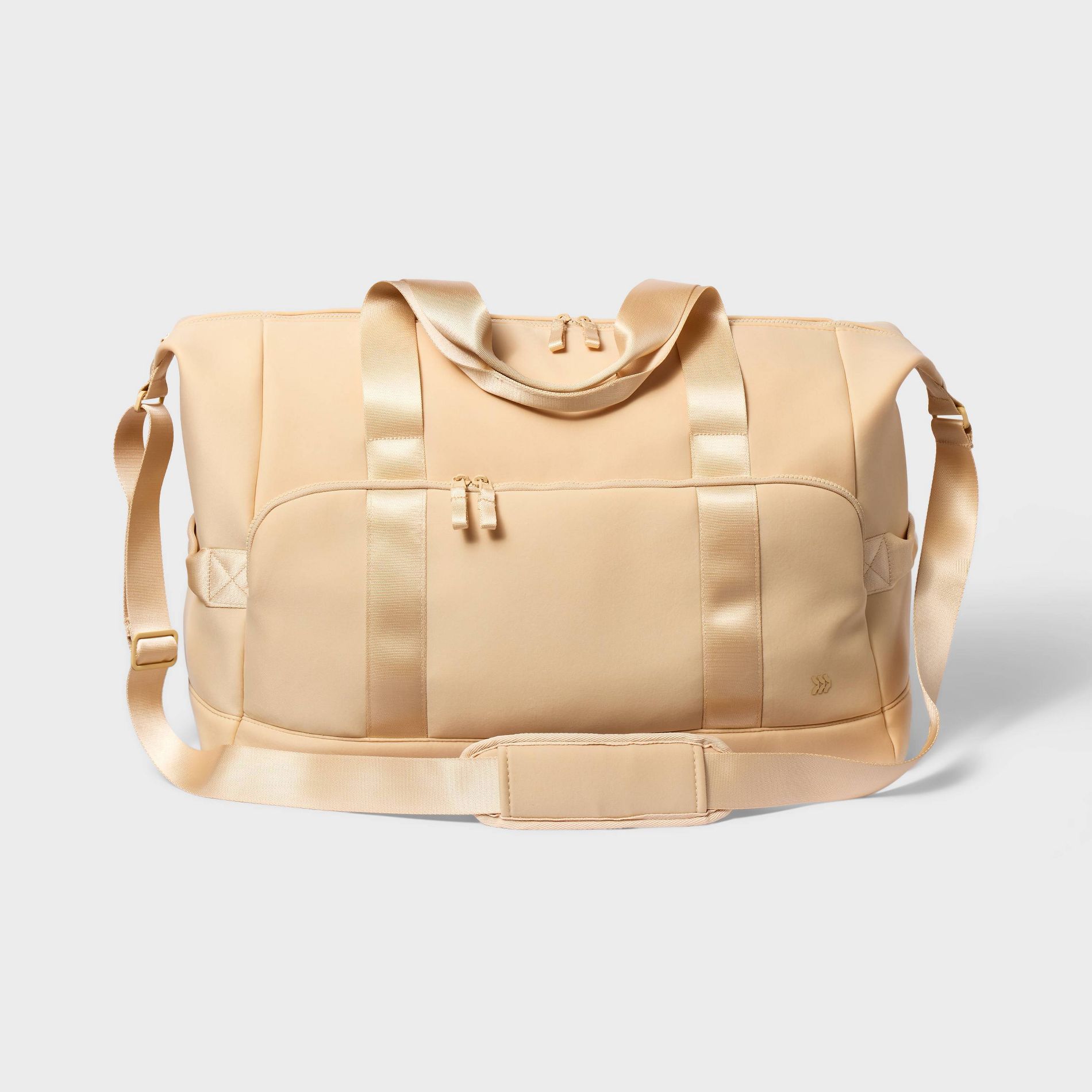 Faux Neoprene Weekender Bag - All In Motion™ Tan: Softside Carry-On Luggage