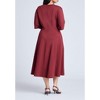ELOQUII Women's Plus Size Seam Detail Ponte Work Dress - 3 of 3