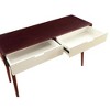 Acme Furniture,Christa Sofa Table, Espresso & White - 3 of 4