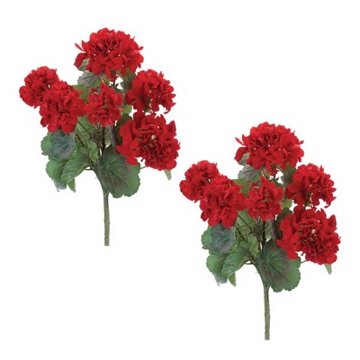 Geranium Floral Bush (Set of 2)