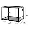 REPTIZOO Reptile Glass Tank - 24 x 18 x 18 Inches Knock Down Full View Natural Terrarium - 3 of 4