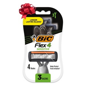 BiC Flex 4 Sensitive Men's Disposable 4-Blade Razors - 3ct - 1 of 4
