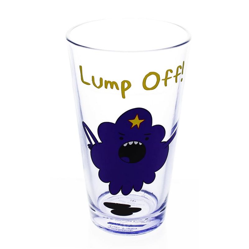 Just Funky Adventure Time "Lump Off" 16oz Pint Glass, 1 of 2