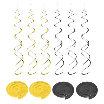 Unique Bargains Party PVC Colorful Hanging Double Spiral Decorations with Hook 20 Pcs