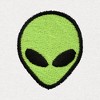 Dalix Alien Embroidered Short Soft Fleece Relaxed Drawstring Fit Lounge Mens - 2 of 4