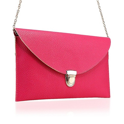 Gearonic Handbag Shoulder Bags Envelope Clutch Bag- Hot Pink : Target