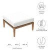 Modway Clearwater Outdoor Ottoman – Solid Teak Wood Patio Footrest with Slatted Top and Weather-Resistant Design - 2 of 4