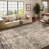 Soft Boho Vintage Low Pile Washable Large Indoor Area Rug for Living Room Bedroom Dining Room - 2 of 4