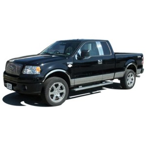 QAA is Compatible with 2004-2014 Ford F-150 10 Piece Stainless Body Molding Insert Trim Kit, 1.5" Width MI44300 - 1 of 4