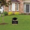 Big Dot of Happiness Gold Graduation Party Yard Sign - Outdoor Lawn Sign - 1 Piece - 3 of 4