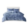 Racxily Velvet Duvet Cover Set, Diamond Quilted Design with Throw Pillow - 2 of 4