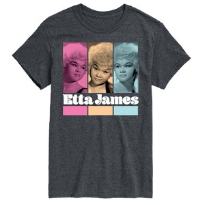 Men's - Etta James - Portrait Grid Short Sleeve Graphic T-Shirt - 1 of 4